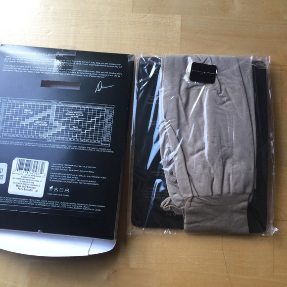 Donna Karan high waisted natural color tights - Picture 3 of 6